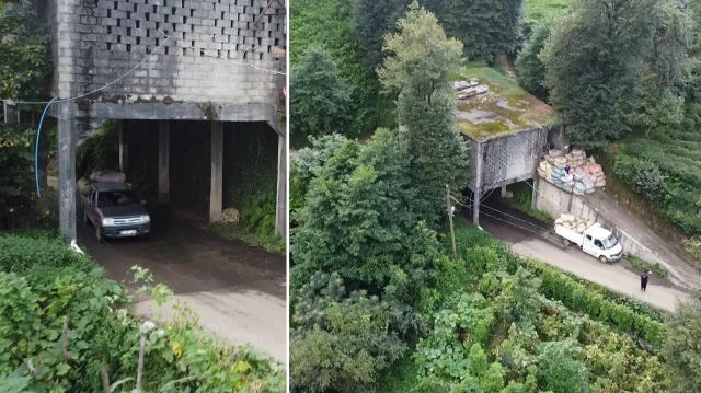 Üstü çay alım yeri altı yol: Çok enteresan bir yapı! ‘Rizeli zekası’ diyorlar