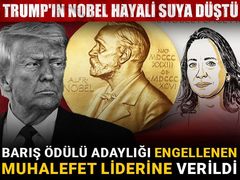 Son dakika | Trump’ın göz diktiği Nobel Barış Ödülü açıklandı