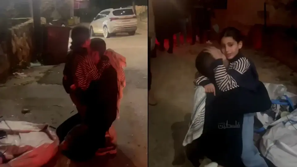 Batı Şeria’da 13 ay sonra baba ve kızın kavuşması kamerada